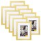 8x10 Picture Frames Set of 10, Display 4x6 or 5x7 Photo Frame with Mat or 8x10 without Mat, Wall Gallery Photo Frames, Table Top Display or Wall Mounting